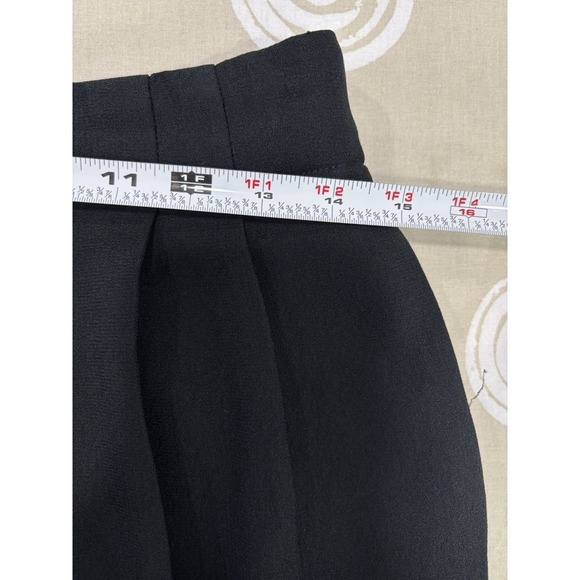 Liz Claiborne Black Lined Dress Pants Size 10 High Rise Pleated Trousers Career - Picture 10 of 12